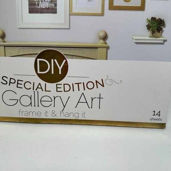 DIY Wall Art Gallery Kit Frame It Hang It Home Decor Gold Foil Pink New Nursery - Picture 3 of 16